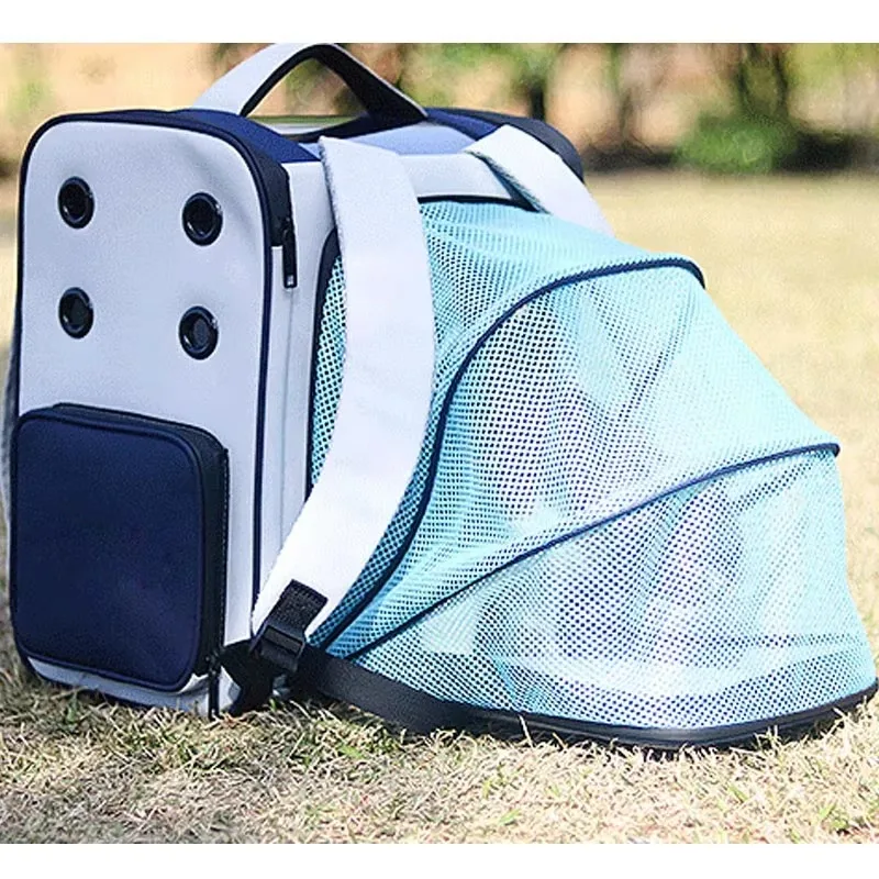 FurstarPortable Astronaut Travel Bag, Breathable Space Capsule, Expandable Carrier, Pet Backpack For Cat And Dog