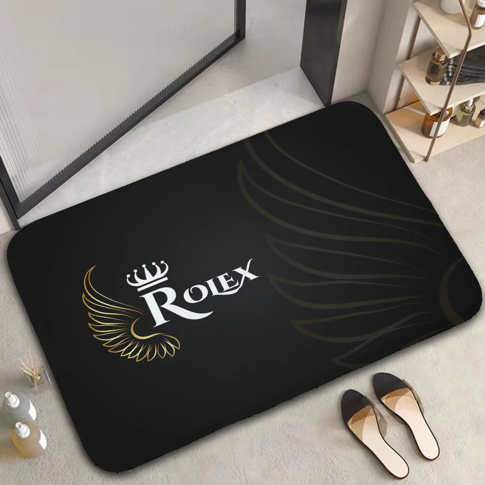 Room Mats Bathroom Mat Door Mat R-rolexs Carpet for Kitchen Prayer Rug Rugs Foot Floor Bath Non-slip House Entrance Home Textile