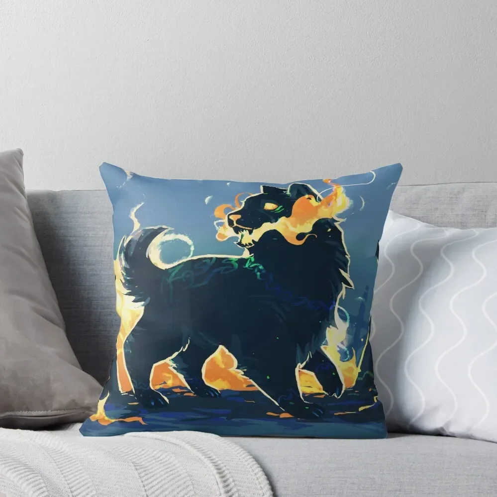 

Mytho doggos Fenrir Throw Pillow home decor items Decorative Sofa Cushions anime girl pillow
