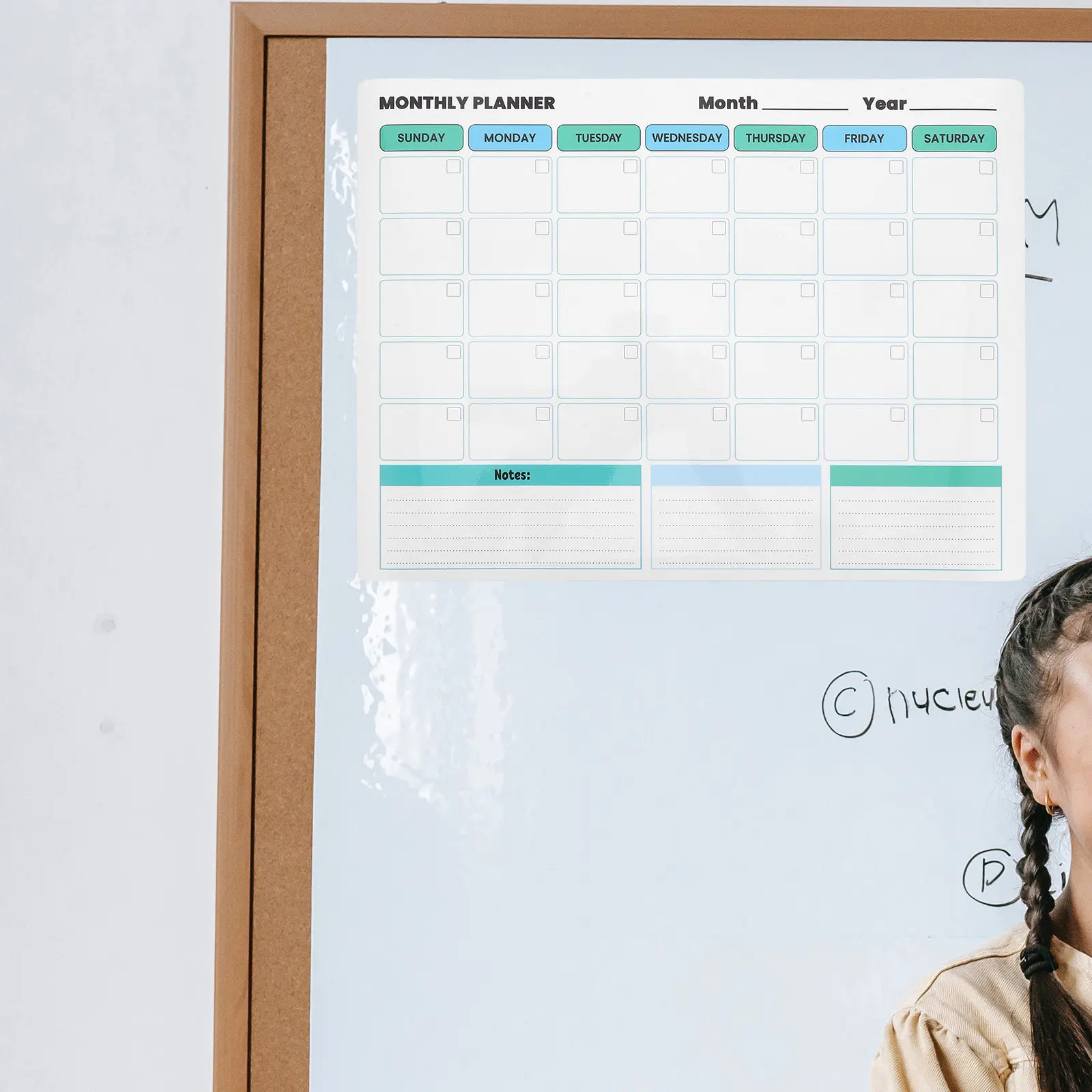2-pecas-de-calendario-mensal-removivel-quadro-de-apagar-a-seco-reutilizavel-planejador-de-parede-autoadesivo-para-cozinha-escritorio-quarto-geladeira-e-vidro