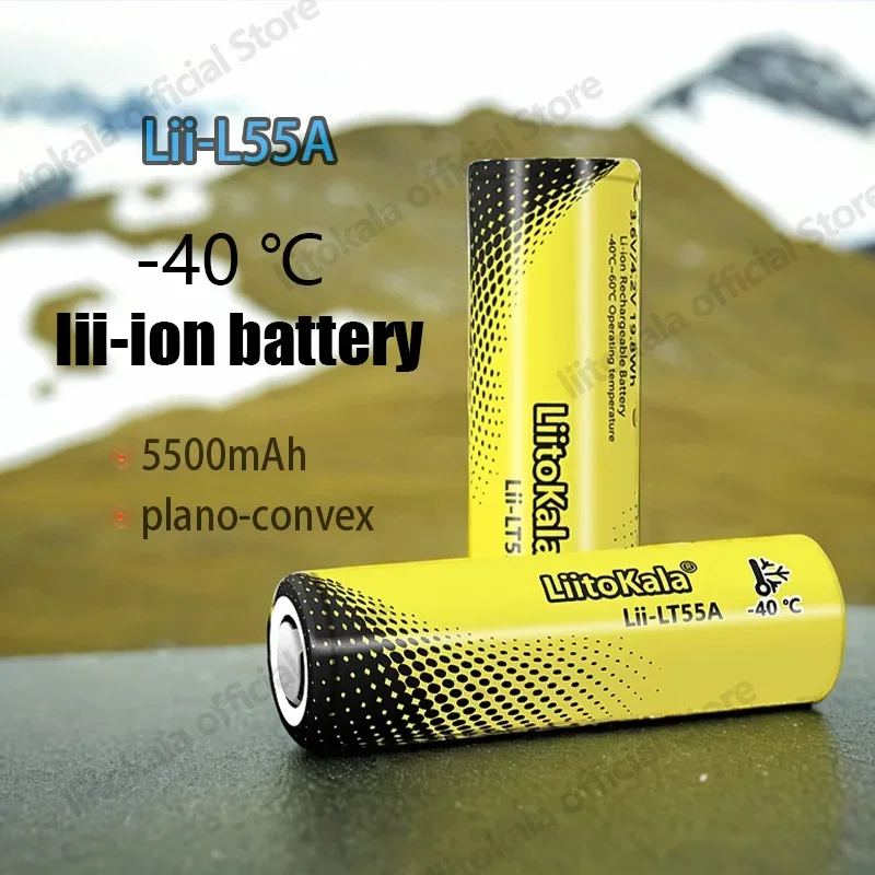 1-20PCS LiitoKala Lii-LT55A 21700 5500mah Rechargeable Battery 3.7V 1C discharge High Power batteries For High-power Appliances