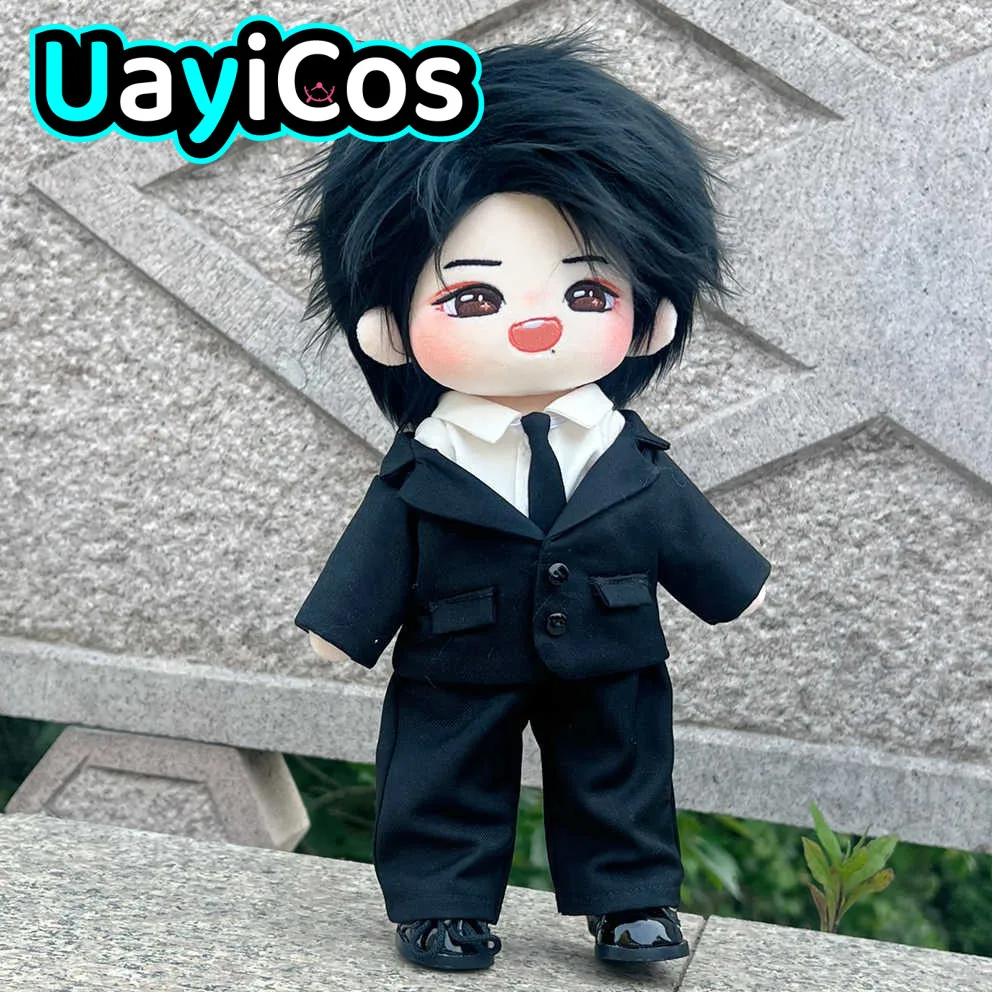 

30cm Doll Clothes Wang Yibo Xiao Zhan Black Suit Fashion Stuffed Plushies Plush Doll Accessories Anime Cute Figure Toy For Kids