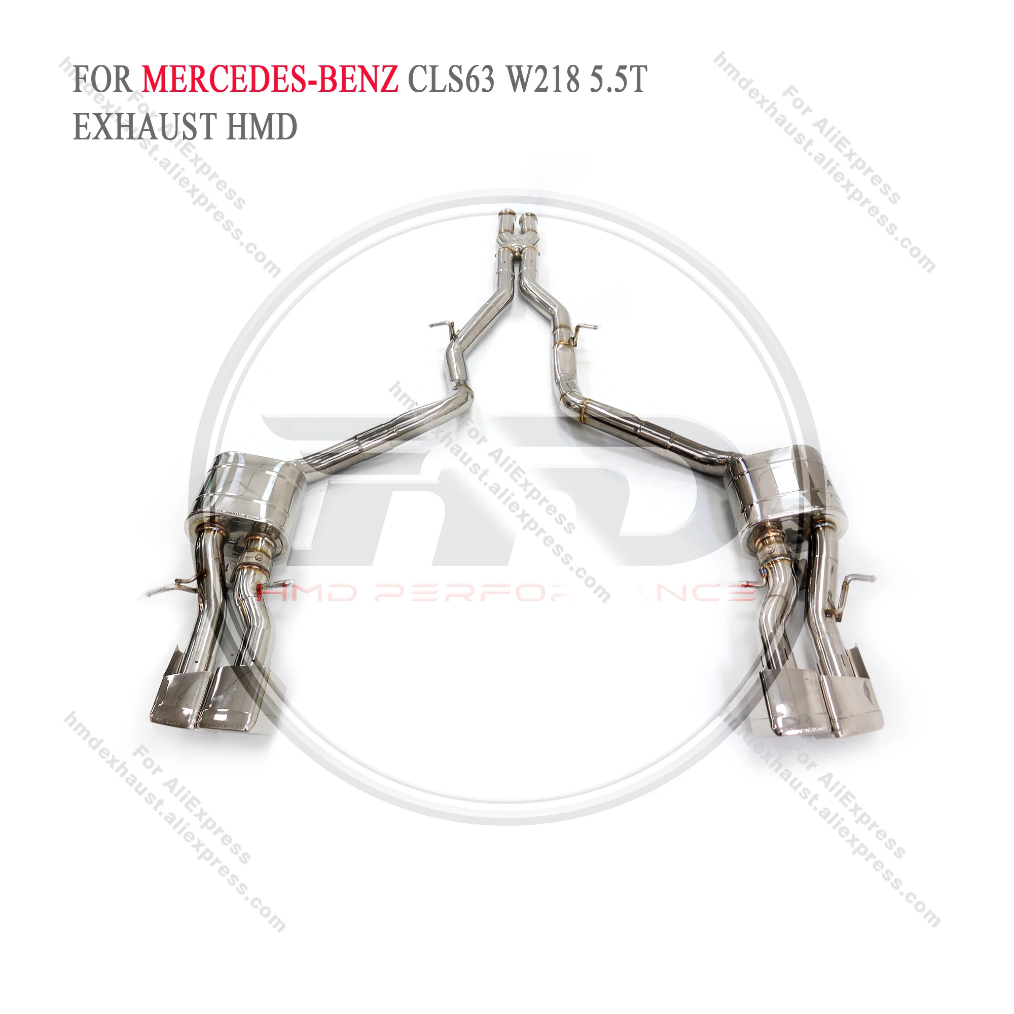 

HMD Stainless Steel Exhaust Catback For Mercedes-Benz CLS AMG 63 W218 2013-2017 With Exhaust Valve Auto Performance Spare Parts