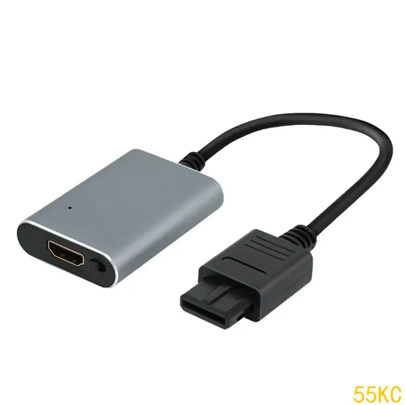 

55KC 720P Converter Adapter Auto Identifying S-Video and AV Gaming Accessories Adapter for Console
