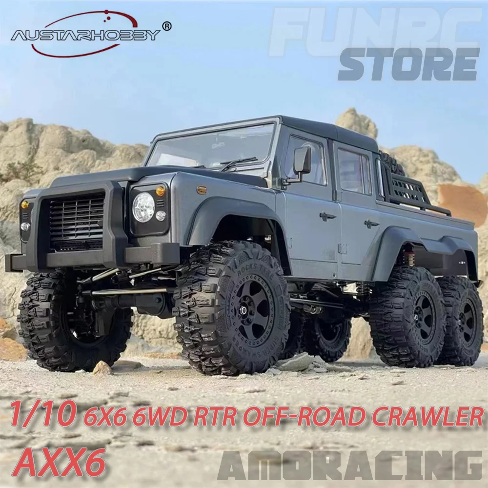 AUSTARHOBBY 1/10 RC Car AXX6 6X6 6WD RTR Off-road Crawler Hard Shell Electric Remote Control Model Car Adult Children Toys