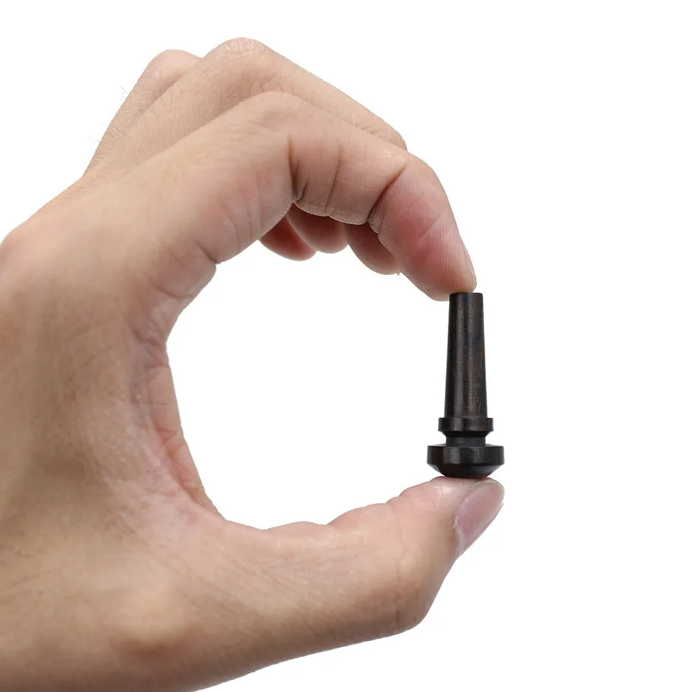 

3Pcs High-Quality Ebony Violin Tail Nails Stable Characteristics Durable Easy Install Violin Bridge Peg Supplies