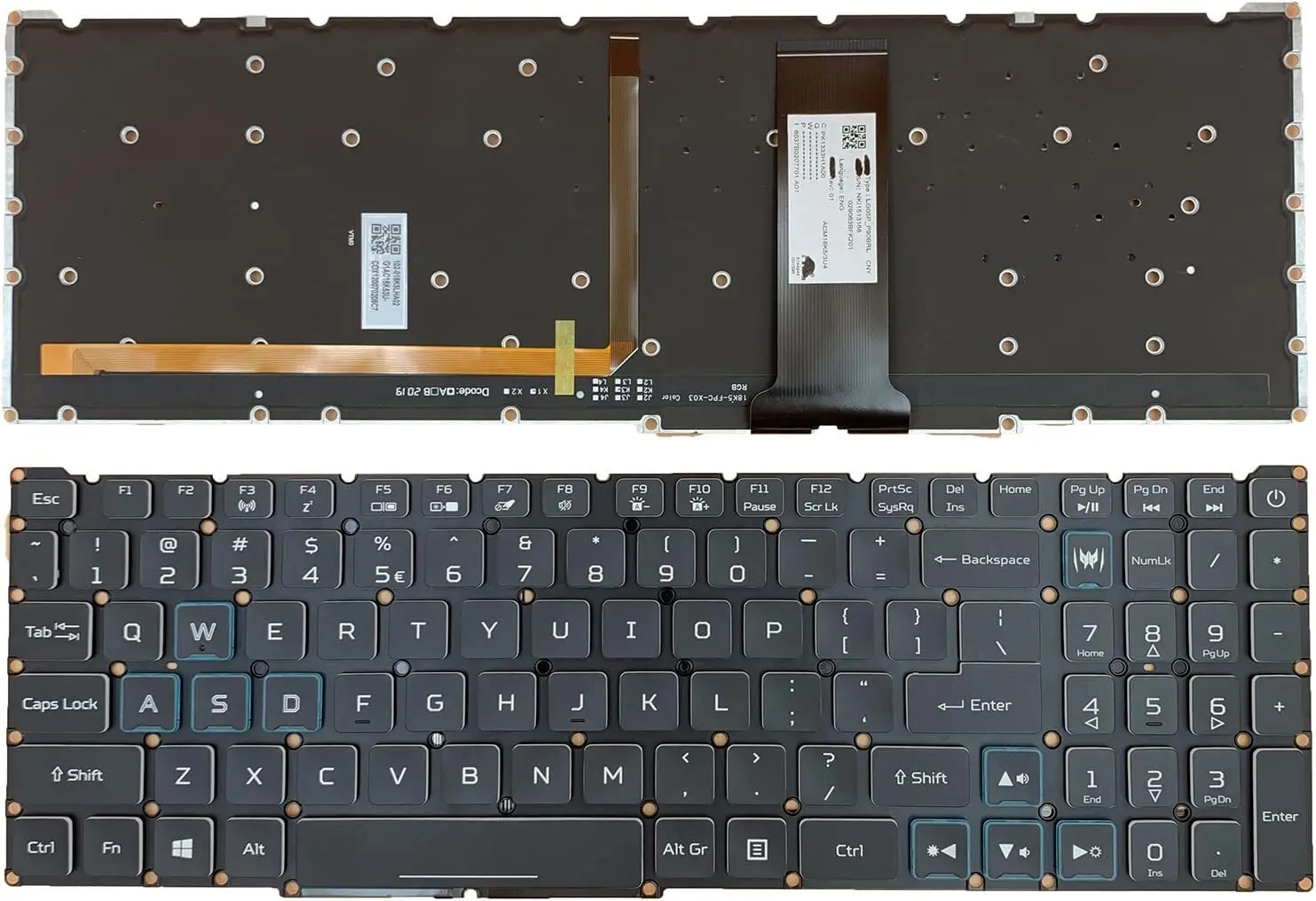 

New Backlit US Keyboard for Acer LG5P_P90BRL NKI15130MH