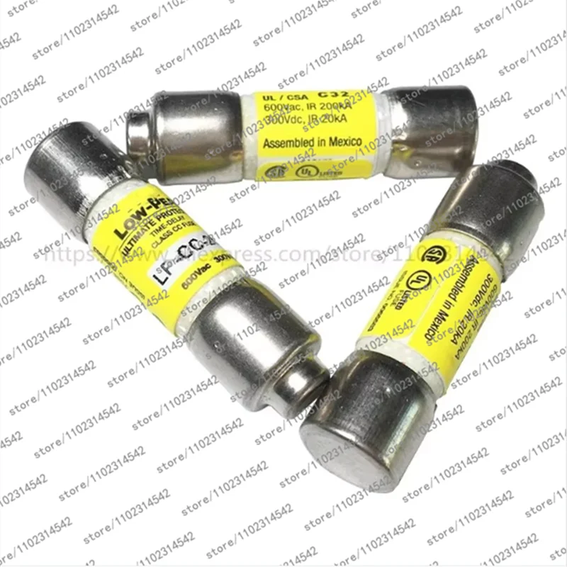 for10pcs Fuse tube LP-CC-1-2-3-3-4-5-6-7-8-10-12-15-15-20-25-30A 600V