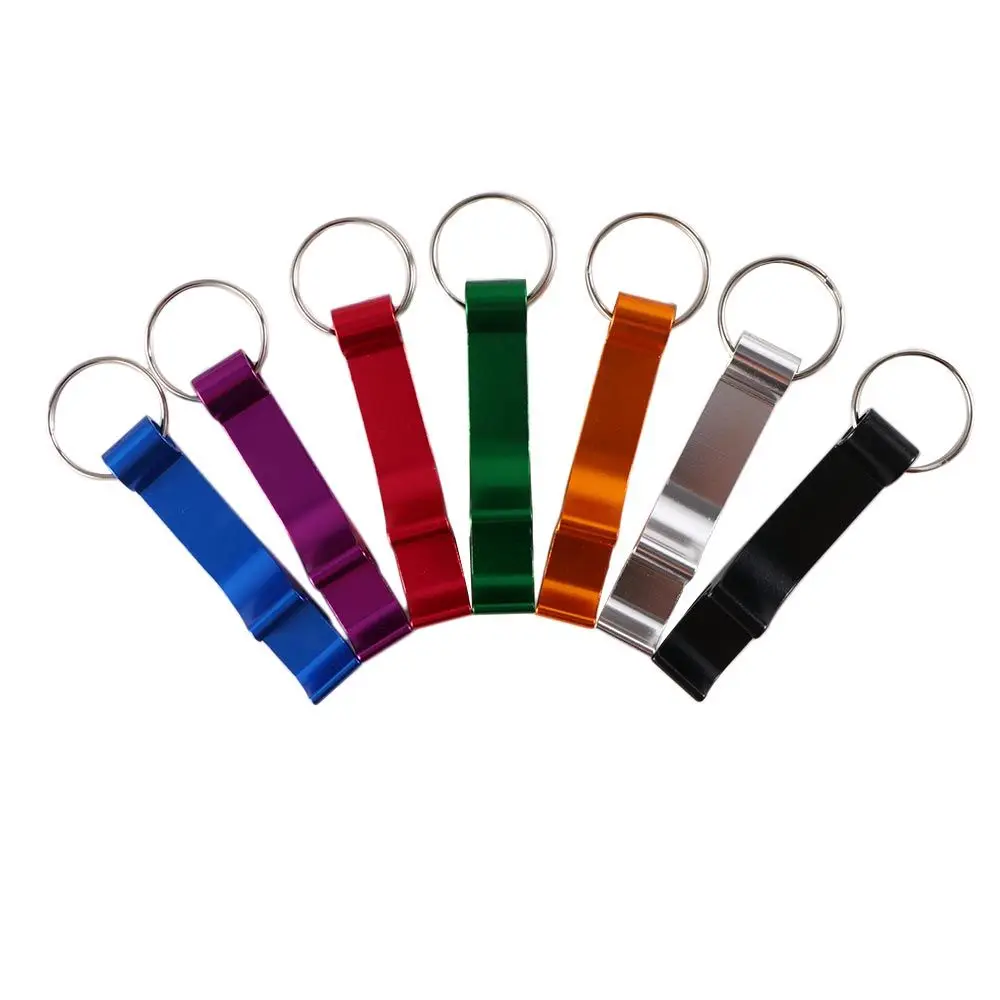 Colorful Mini Pocket Kitchen Gadgets Beverage Wedding Supplies Beer Bottle Opener Keychain Bottle Opener Party Favor Gifts