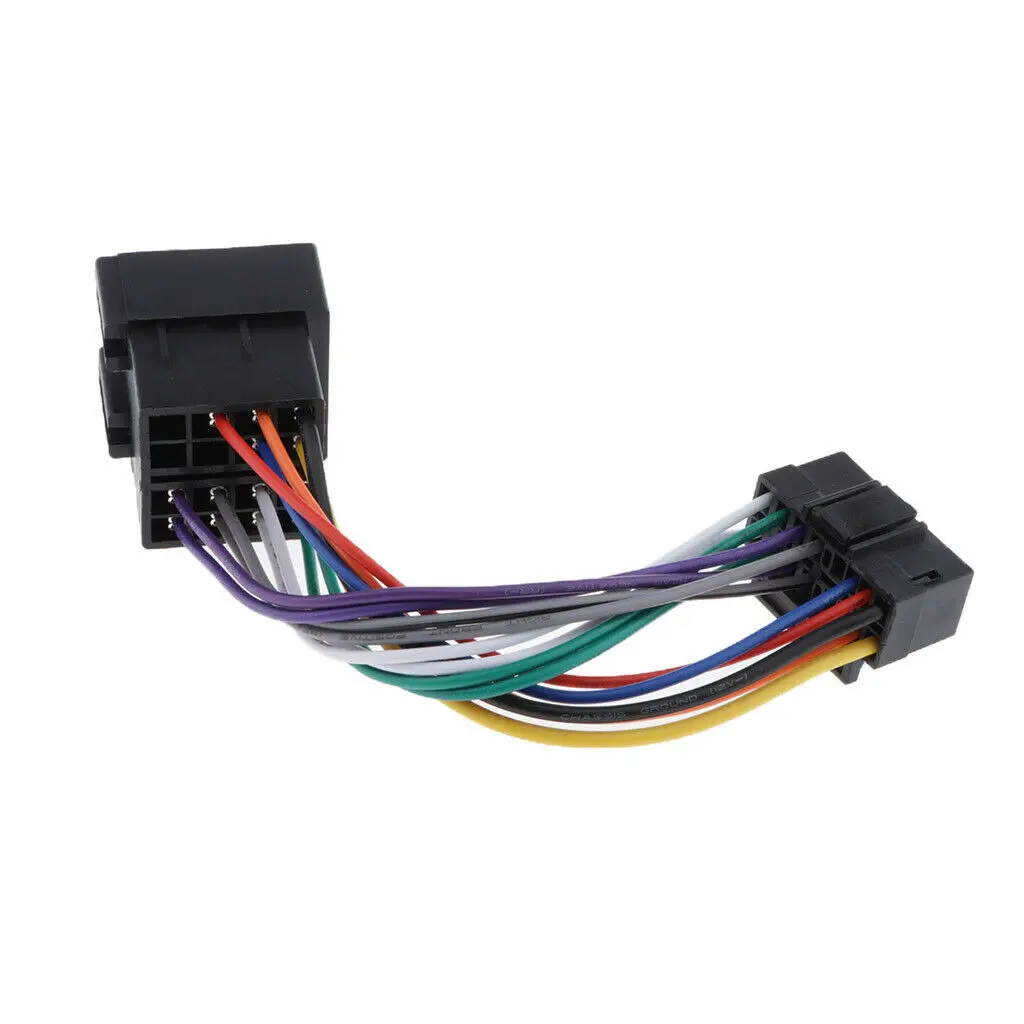 16 Pin Car Stereo Radio Harness ISO for Sony Radio to ISO Radio Play Plug Auto Adapter Wiring Harness Connector
