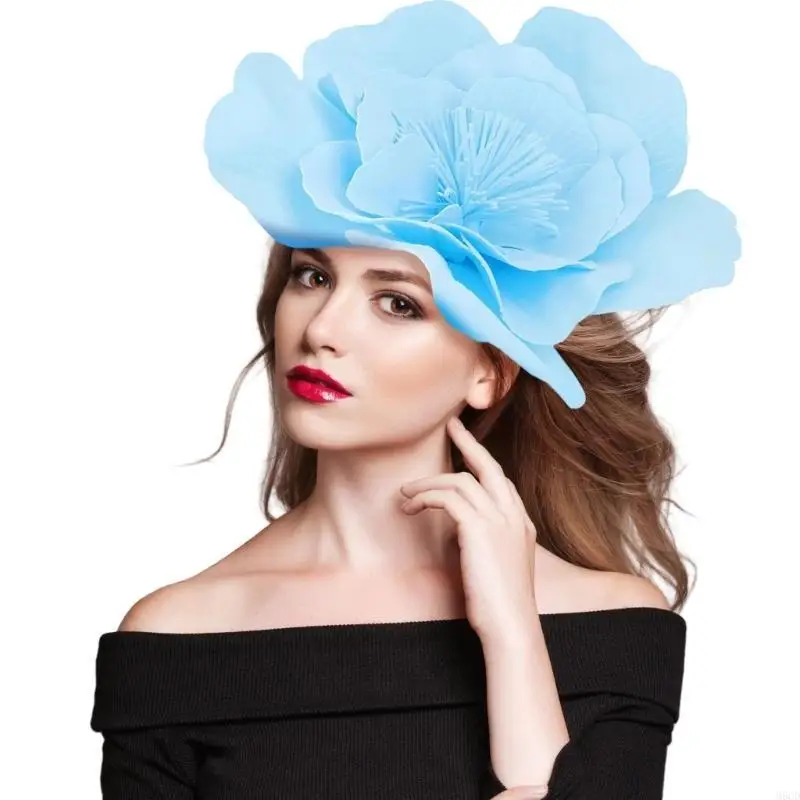 

M6CD Eye Catching Flower Hair Accessory for Bride Bridesmaids and Special Occasion