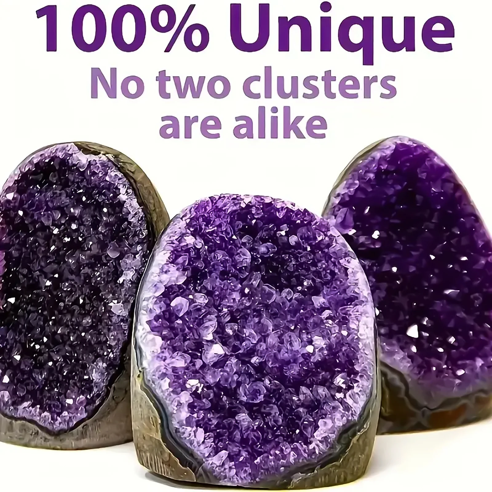 Natürlicher Amethyst-Kristall, Cluster, Heilkristall, Präsentationsstück, lila Kristallgitter, therapeutische Kristalldekoration – Detail 1