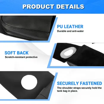 1 funda de piel sintética negra para depósito de combustible de motocicleta Harley Sport XL 883 1200 8 best sales Harley-Davidson 883 - №8