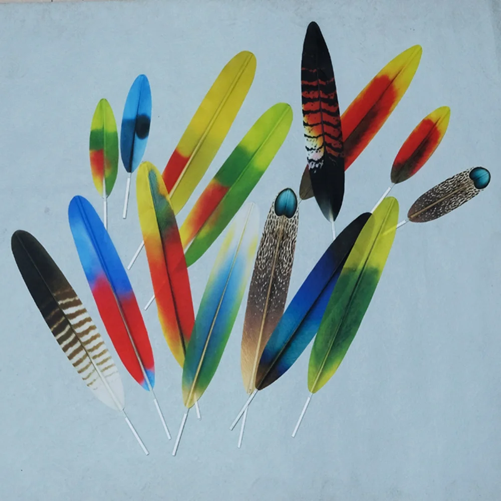 

Искусственные перья ара / искусственные перья фазана 8-24 дюйма для декораций, карнавала, самбы, бурлеска, ацтекских танцев, 10-100 шт. оптом