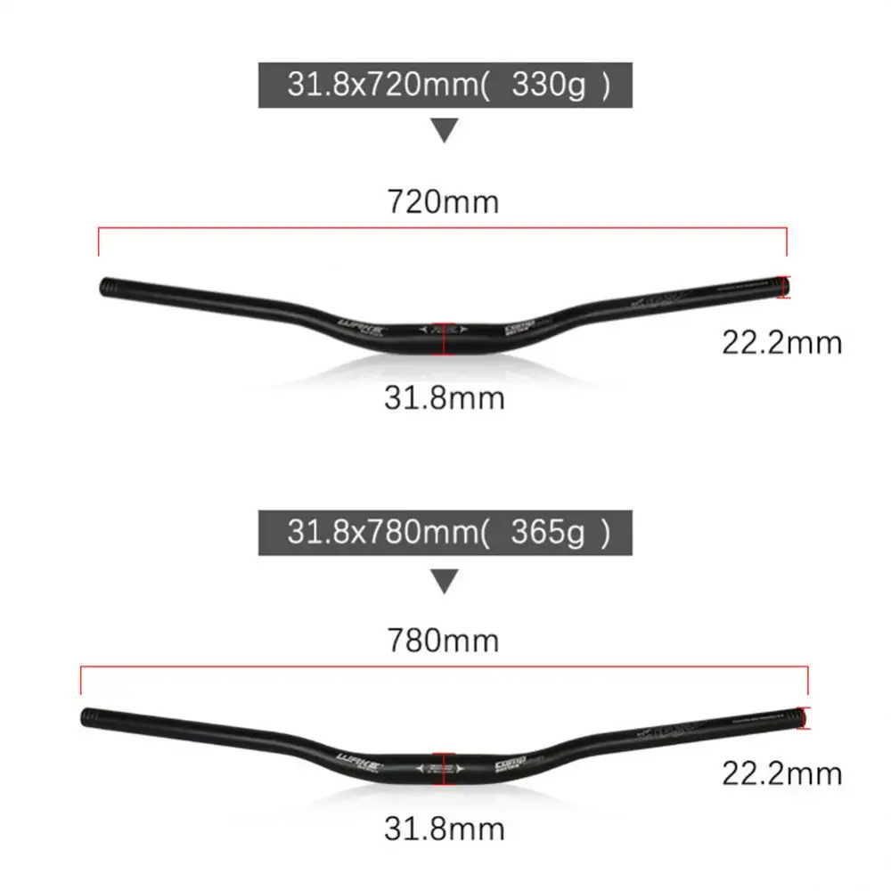 Handlebar,Aluminium Alloy Bike Handlebar Accessories,Handle Size 31.8*720/780mm,Mountain Road Cycling Steering Wheel