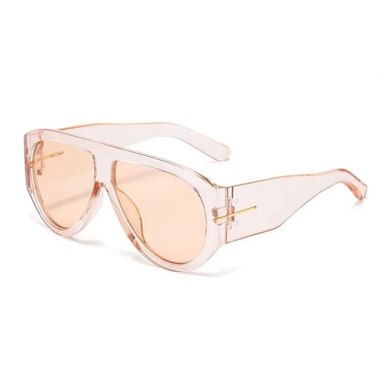 Nieuwe trendy oversized grote frame Y2K cat eye zonnebril voor dames vintage retro ovale gradiënt zonnebril UV400 decoratie zonnebril