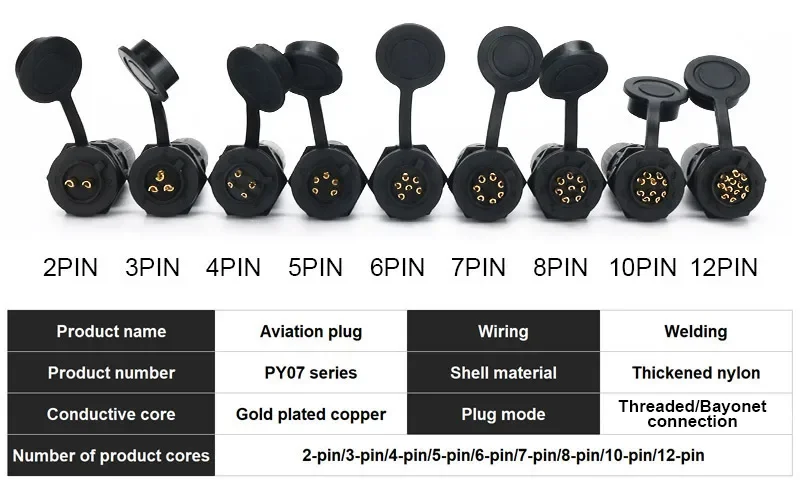 IP68 Wasserdichter SP13 Luftfahrtstecker – 2- Bis Produktbild-Vorschau 5