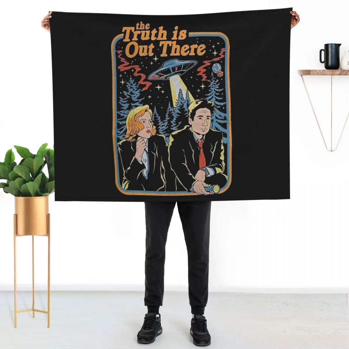 The truth is out there - X Files funny Classic T-Shirt Throw Blanket warm winter Beach Winter beds for sofa Travel Blankets