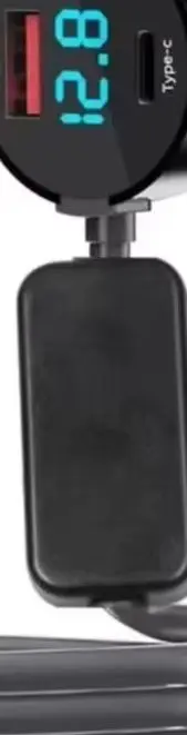 

3-in-1 Digital Display Car Charger For Starlink-Mini With 12V-24V DC Power Cord, 30W-QC3.0 USB/Type-C Interface