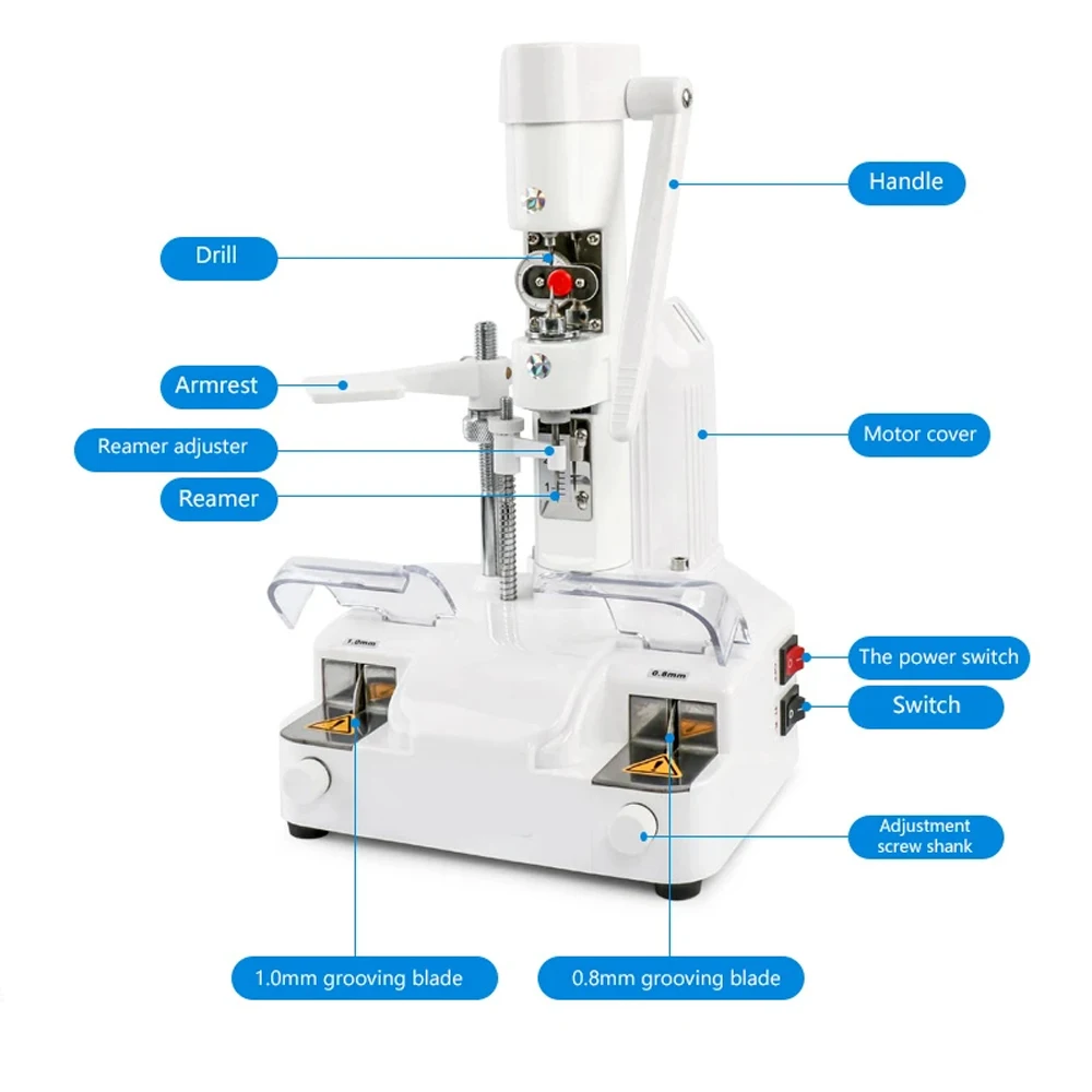 Optical Eyeglasses Lens Notching Machine, Optical Equipment, High Quality, DS-100A