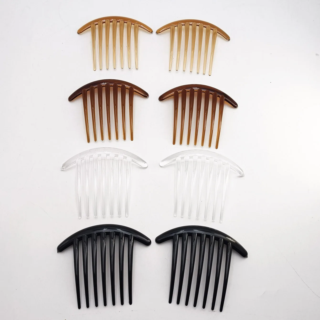 2/8 PCS 7 Zähne PC Material Kunststoff Haarkämme Kopfschmuck Kamm mit Zähnen Einsatz Kamm Dame Haarschmuck – Detail 13