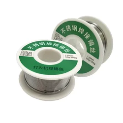 1.0mm 50g Lighter High Purity Solder Wire Low Temperature Stainless Steel Copper Nickel Zinc Aluminum Iron Repair Welding DIY