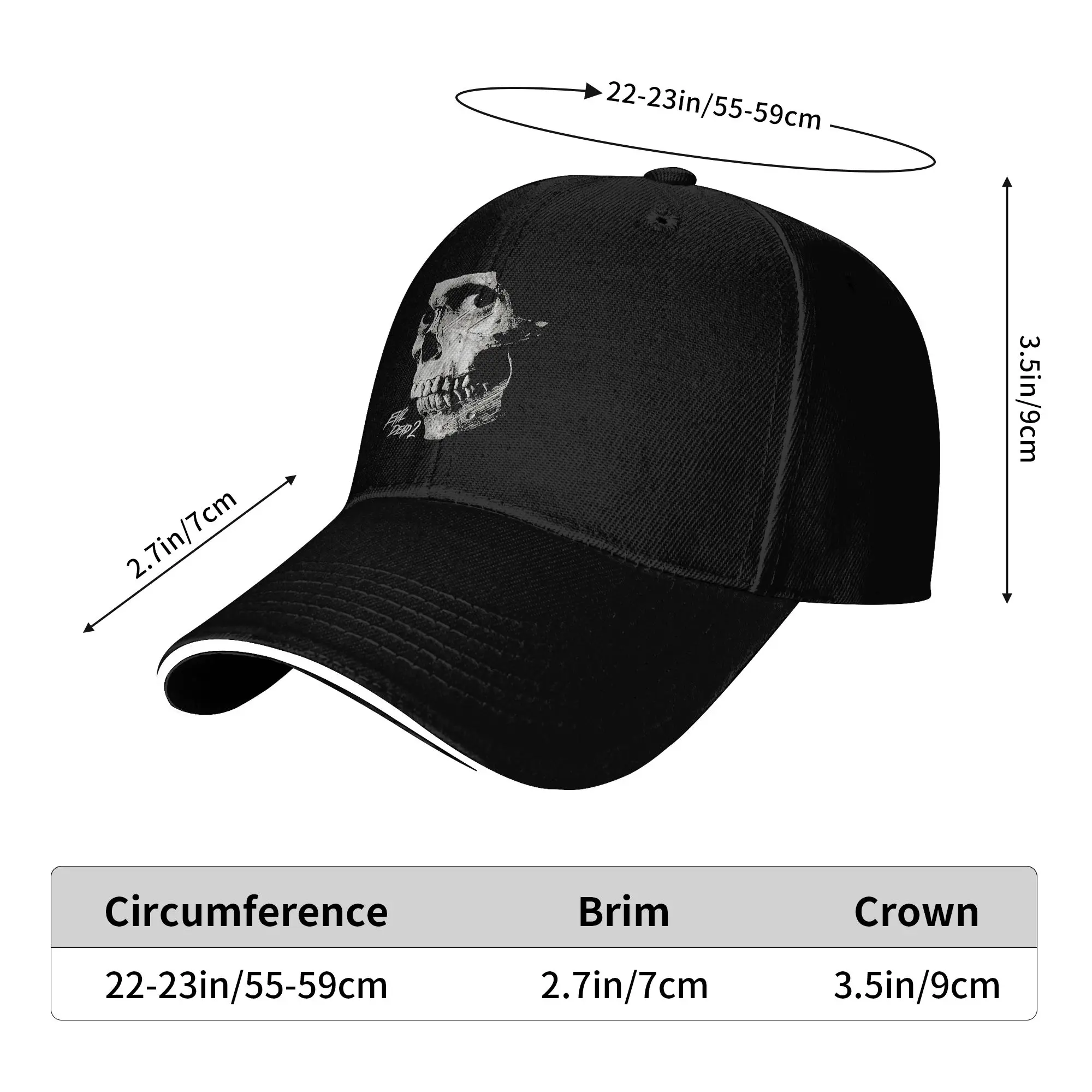 Summer Evil Dead 2 Funny Horror Movie Baseball Cap  Tennis Skate Casual Design Sun Trucker Hat Female Male Snapback Cap