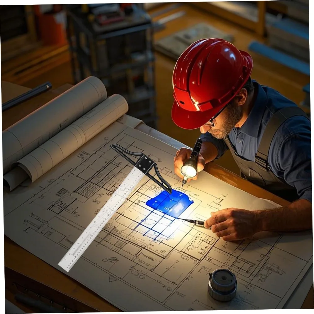 

New Multi-Sized T-Square Ruler Acrylic Art Framing T-Ruler Detachable Multi-function Measuring Ruler