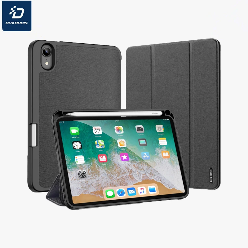 

DUX DUCIS тканый дизайн, защитный чехол для планшета для Apple iPad Mini 6, защита от падения, слот для ручки, тройная подставка, защитный чехол