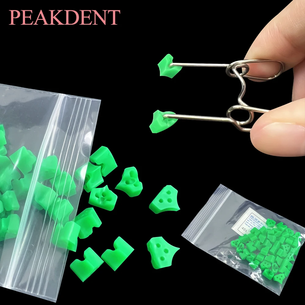 

40pcs/bag Dental Silicone Wedges Rubber Add On Wedges Sectional Matrix Delta Ring Tine Dentistry Materials Dentist Tools New