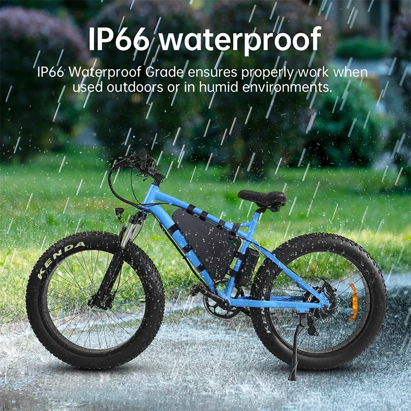 Electric Bicycle 60v 72v Triangle chamrider battery 36v 48v 52v ebike 30 40ah 50ah 60ah 1000w 2000w 3000w 21700 lithium battery view 6