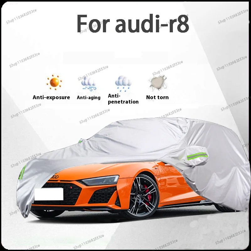 

Чехол для автомобиля Audi R8 Fit — водонепроницаемый, пылезащитный, солнцезащитный козырек (УФ), снегозащитный | Серебряное полное покрытие с защитой в течение всего дня