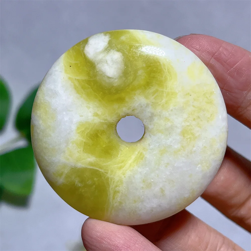 

Crystal Natural Jade Circle Gemstone Quartz Stone Mineral Annulus Decoration Reiki Feng Shui Home Room Gift Energy Omaments