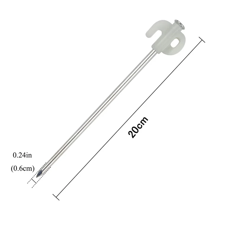 Quality Tent Nail 6Pcs Noctilucent Spikes With Hook Camping Tent Pegs Spikes For Hammock Camping Garden Awning Canopy Ground Na - view 3