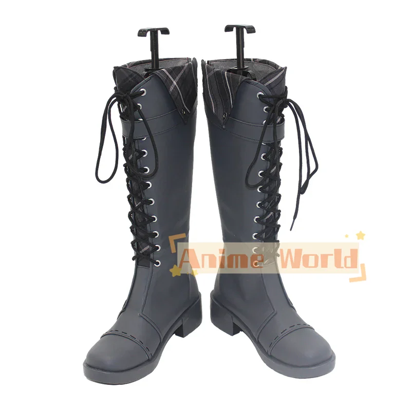 Virtual YouTuber NIJISANJI LazuLight Pomu Rainpuff August Outfit Shoes Cosplay Boots Halloween Carnival Boots Custom Made