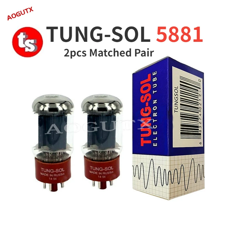 TUNG-SOL 5881 Vacuum Tube Replaces EL34 5881A 6L6 350C 6L6GC 6P3P HIFI Audio Valve Electronic Tube Amplifier Kit DIY Aogutx