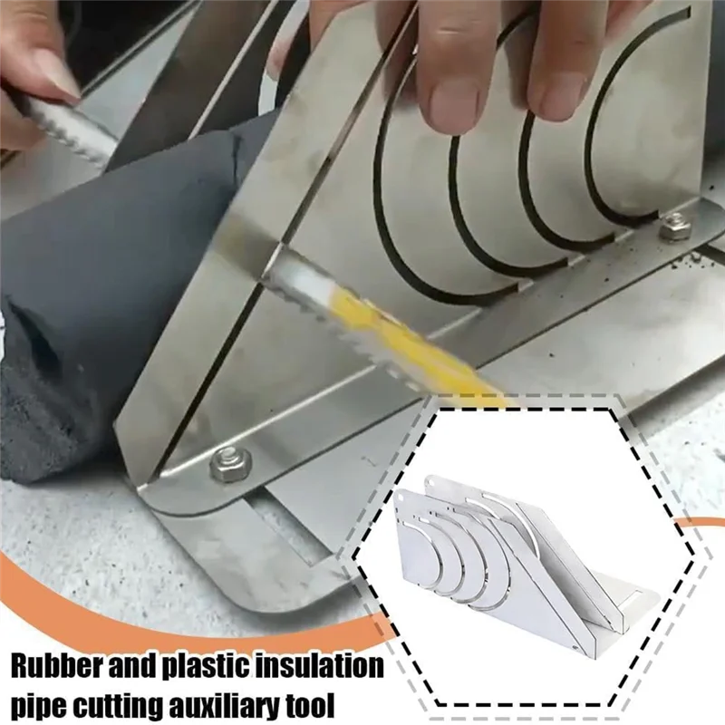

Precision 45° Rubber Insulation Pipe Cutter, Tube Lagger Cutter, Foam Pipe Cutter Tool, Pipe Insulation Cutting Guide