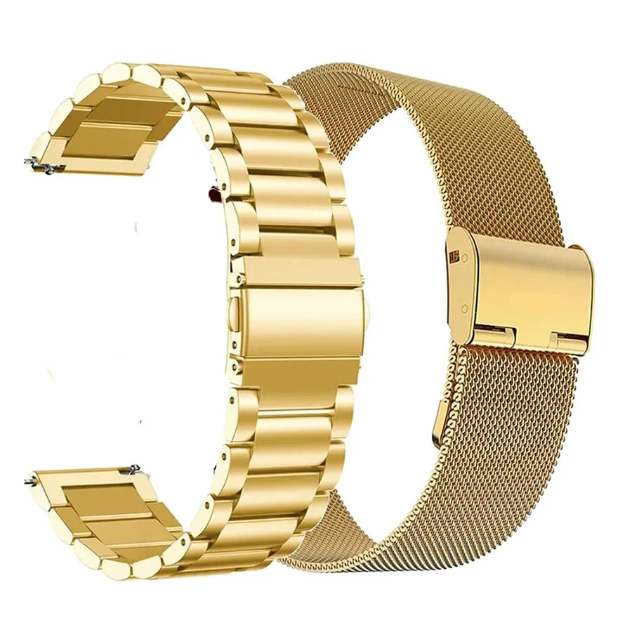 20mm 22mm Quick Release Soild Edelstahl Uhrenarmband Metall Klappuhr Schnalle Uhrenarmband Ersatz für Universal Band