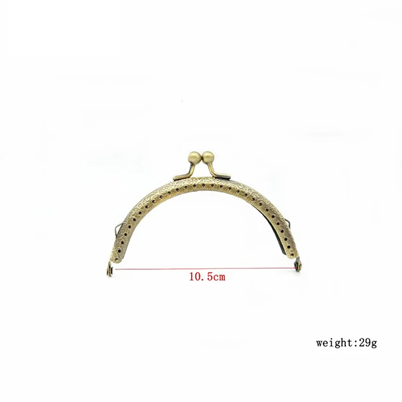 8.5/10.5/12.5/15/20.5cm DIY Metal Semicirc Frame Purse Handle Coin Bags Metal Kiss Clasp Lock Frame Accessories