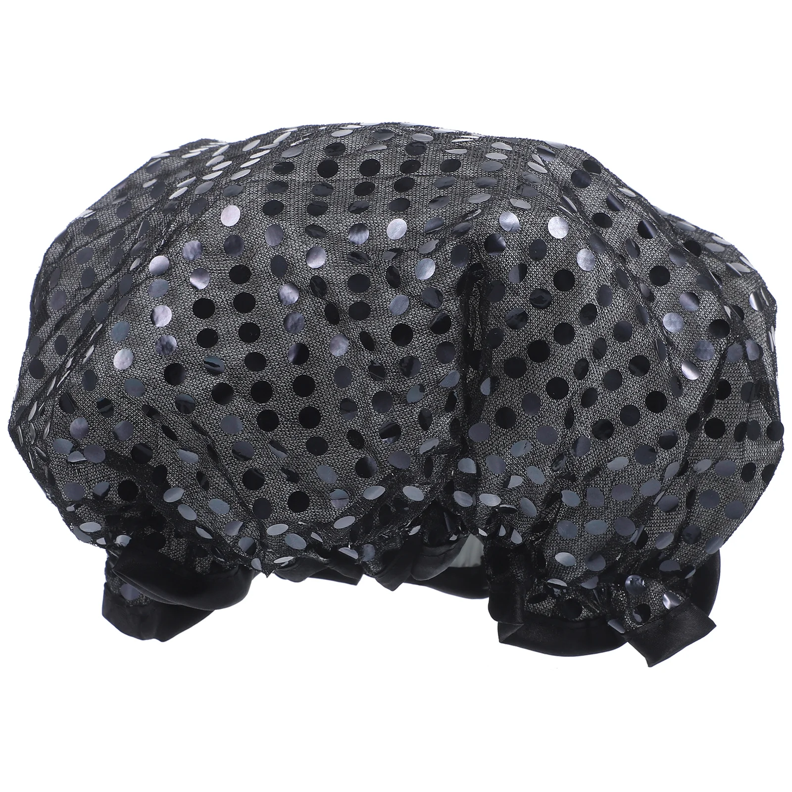 

Waterproof Shower Cap Caps for Long Hair Womens Aldult Swim Hat Sequin Cloth & Peva Miss