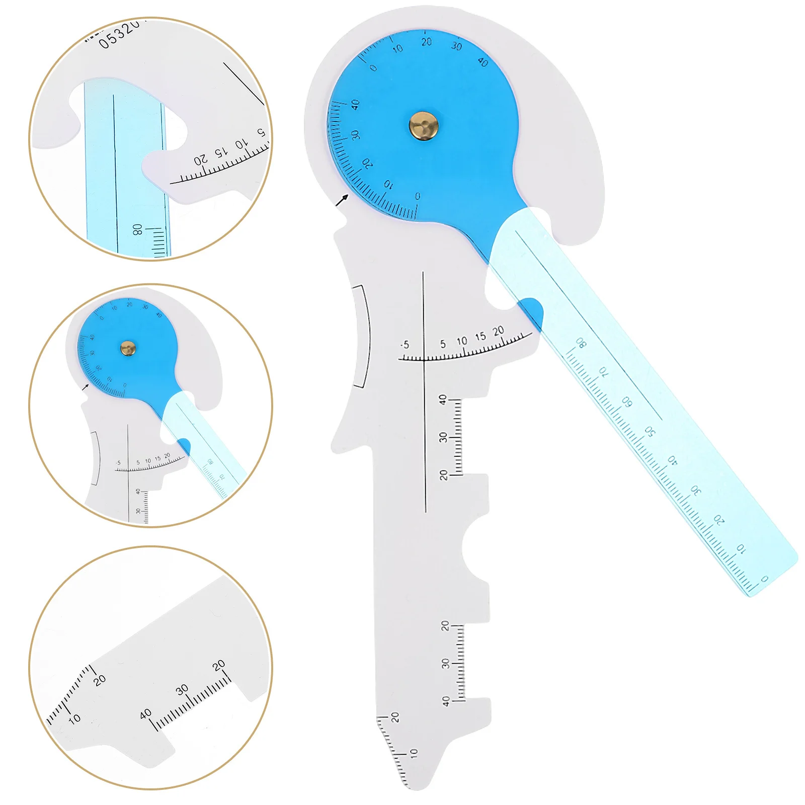 

Glasses Pupil Distance Plastic Ruler Eyeglasses Frame Measuring Tool Accurate Pupil Distance Measurement Ruler for Shop Use