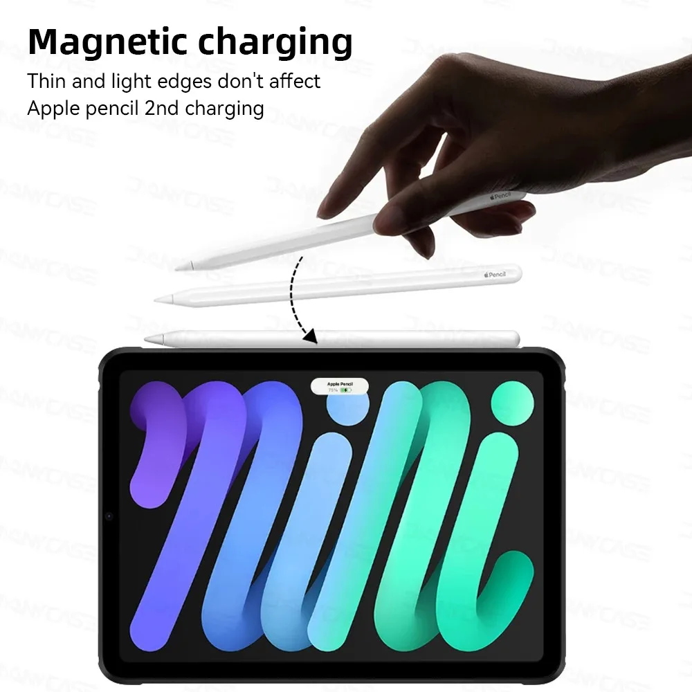 Etui na iPad mini 6 7 10.2 9/8/7 generacji 9.7 5/6 generacji Air 4/5 10.9 10.5 Pro 11 2022 10 generacji 10.9 Silikonowe Przezroczyste Etui Funda