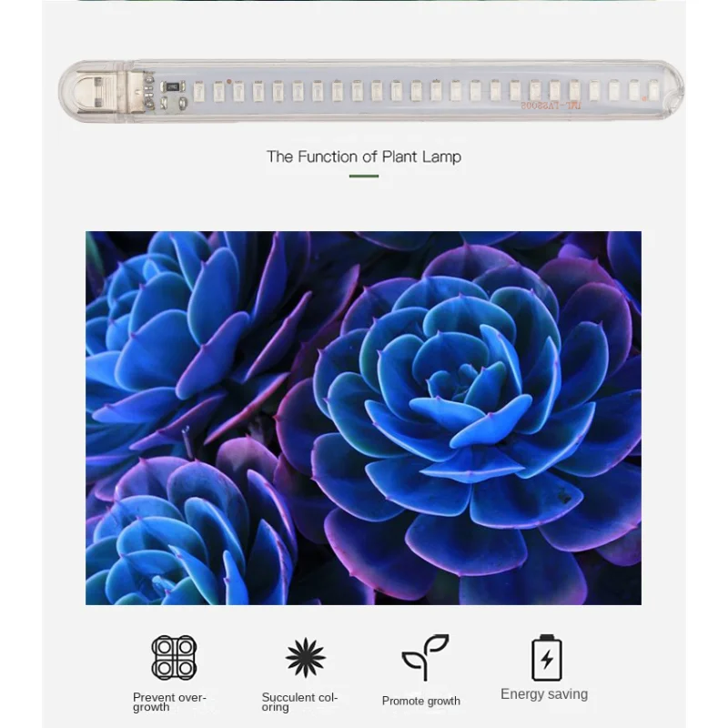 Espectro completo LED Planta Crescimento Lâmpada, interior Lâmpadas Phyto, Estufa, Casa Tenda, Flores, Iluminação Mudas, USB, 5V