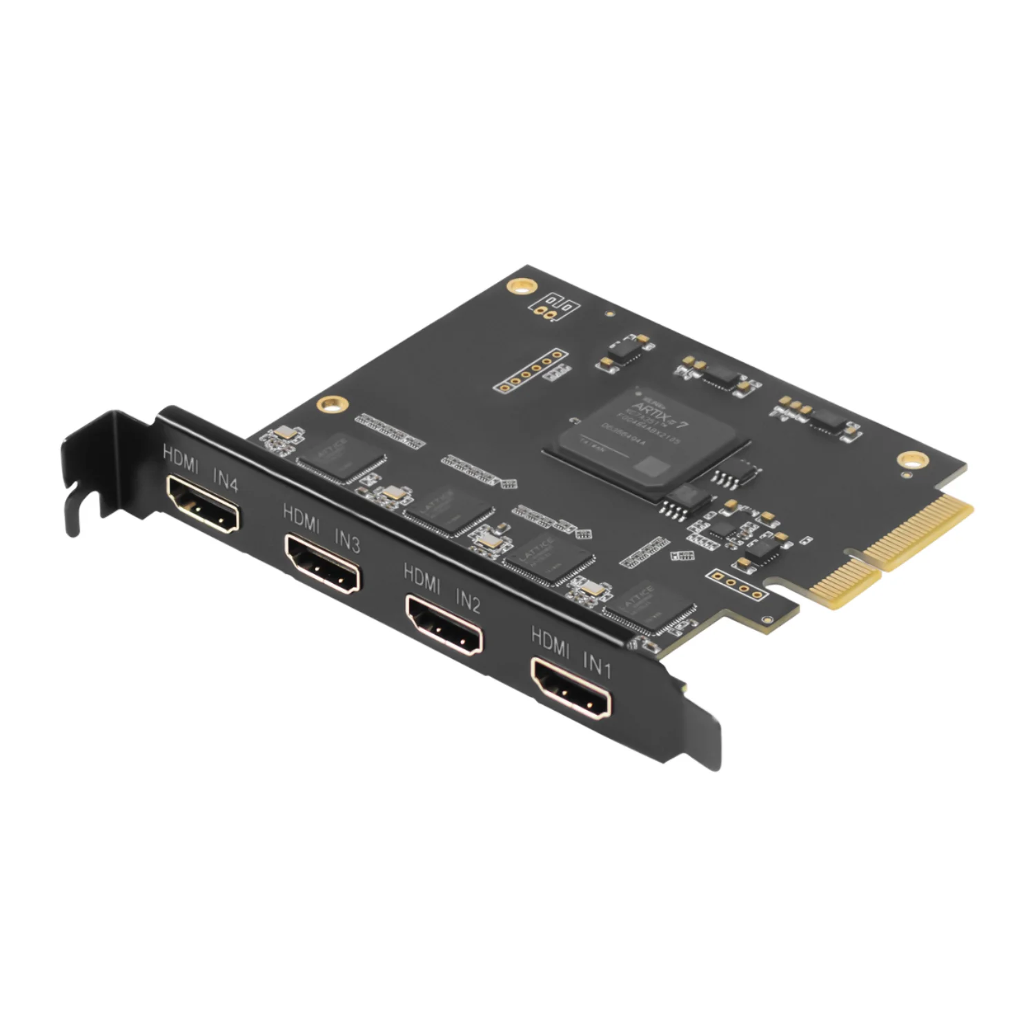 1080p60 Recording Video Capture Card 4-Channel for OBS Streaming PCIe Compatible with Win10/Linux Game Streaming Equipment