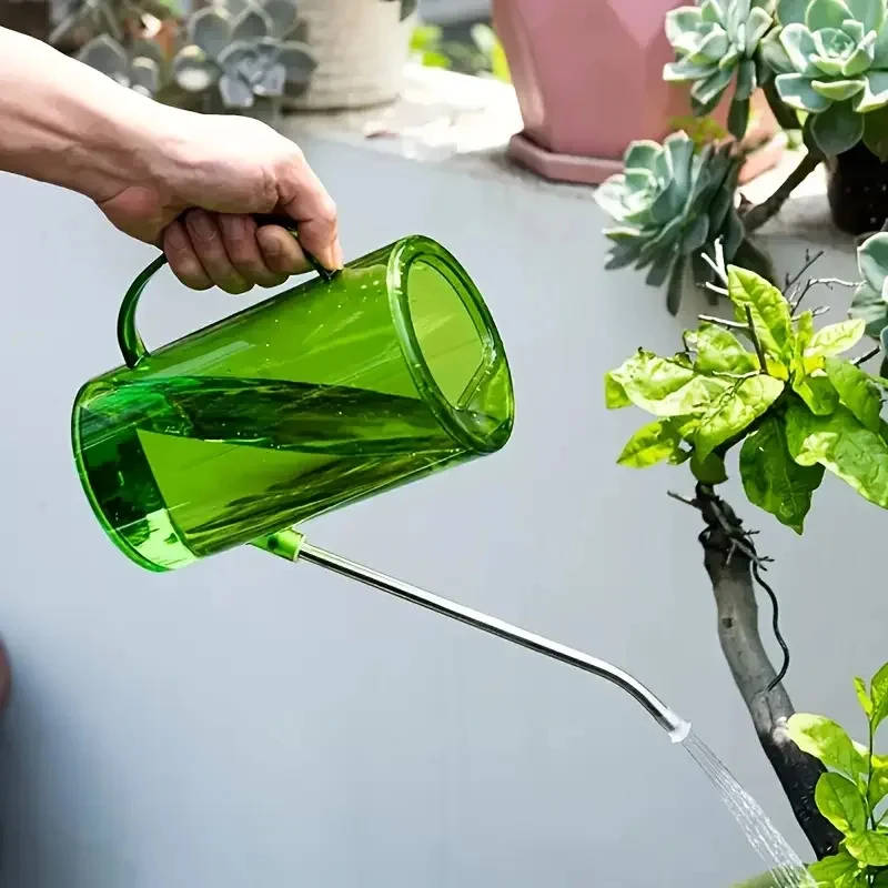 1L Gießkanne mit langem Ausguss und Gartenschaufel-Set, Gartenbewässerungskanne für Zimmer- und Außenpflanzen, Blumen, Büro – Detail 4