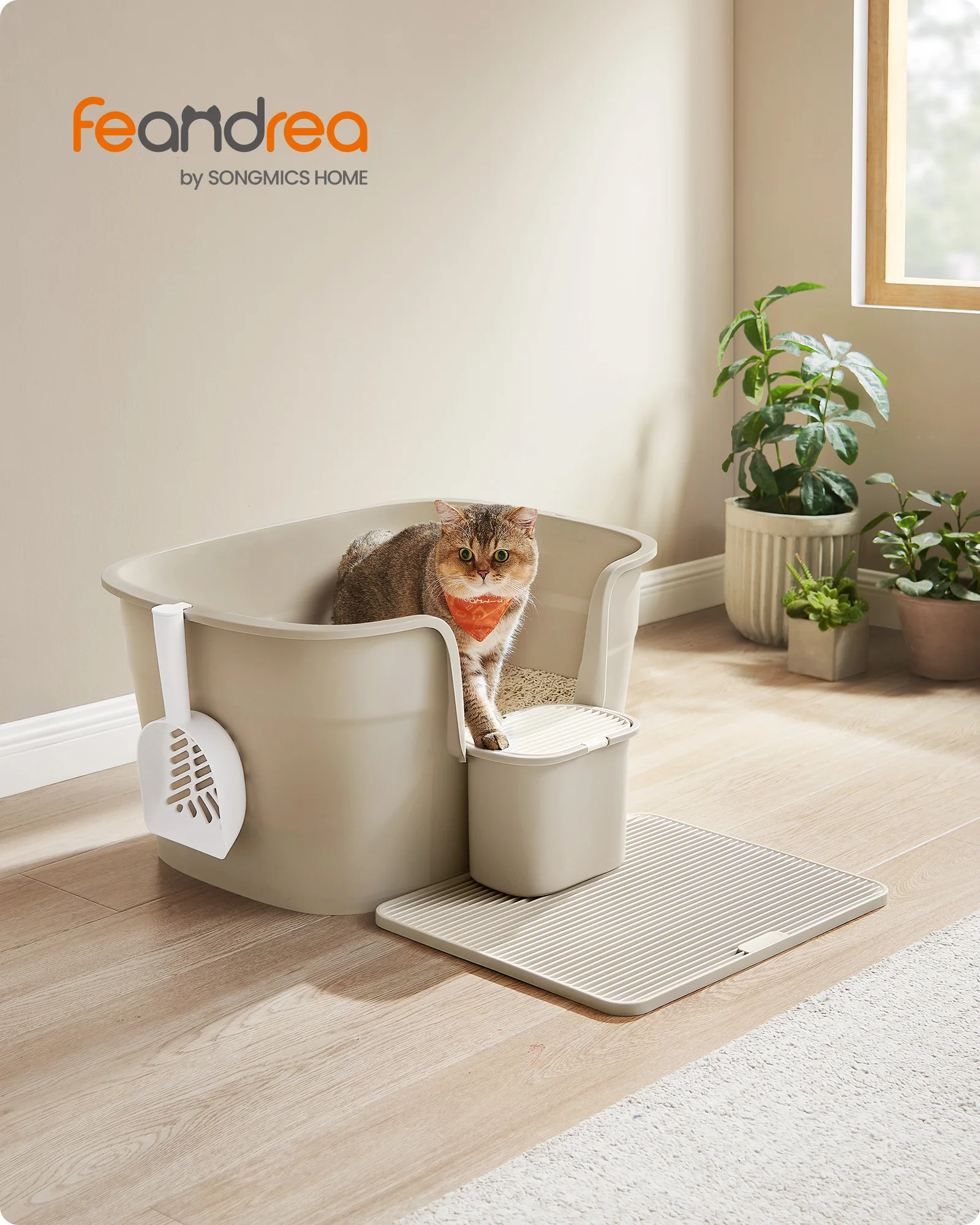 Feandrea Cat Litter Box, 25.2