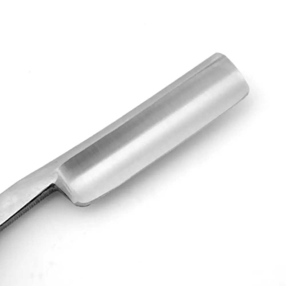 Mirror Finish Stainless Steel Manual Straight Edge  Shaving Razor Gold Dollar 66 Barber Blades