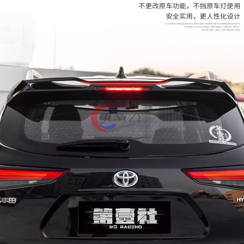 ДЛЯ Toyota Highlander 4th 2021-2024 Новый MC Mecha Shape Задний спойлер багажника Заднее крыло Губа Углеродное волокно ABS Крыло Спойлер Автомобиль Stylin ДЛЯ Toyota Highlander 4th 2021-2024 Новый MC Mecha Shape Задний спойлер багажника Заднее крыло Губа Углеродное волокно ABS Крыло Спойлер Автомобиль Stylin