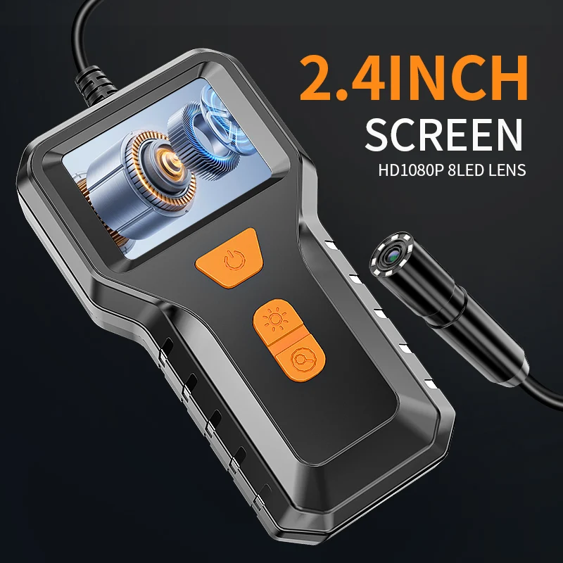 

Handheld Endoscope Camera 1080P HD Borescope Tools with 2.4 INCH IPS Screen 8mm IP67 Waterproof Scope Camera Gadgets for Men