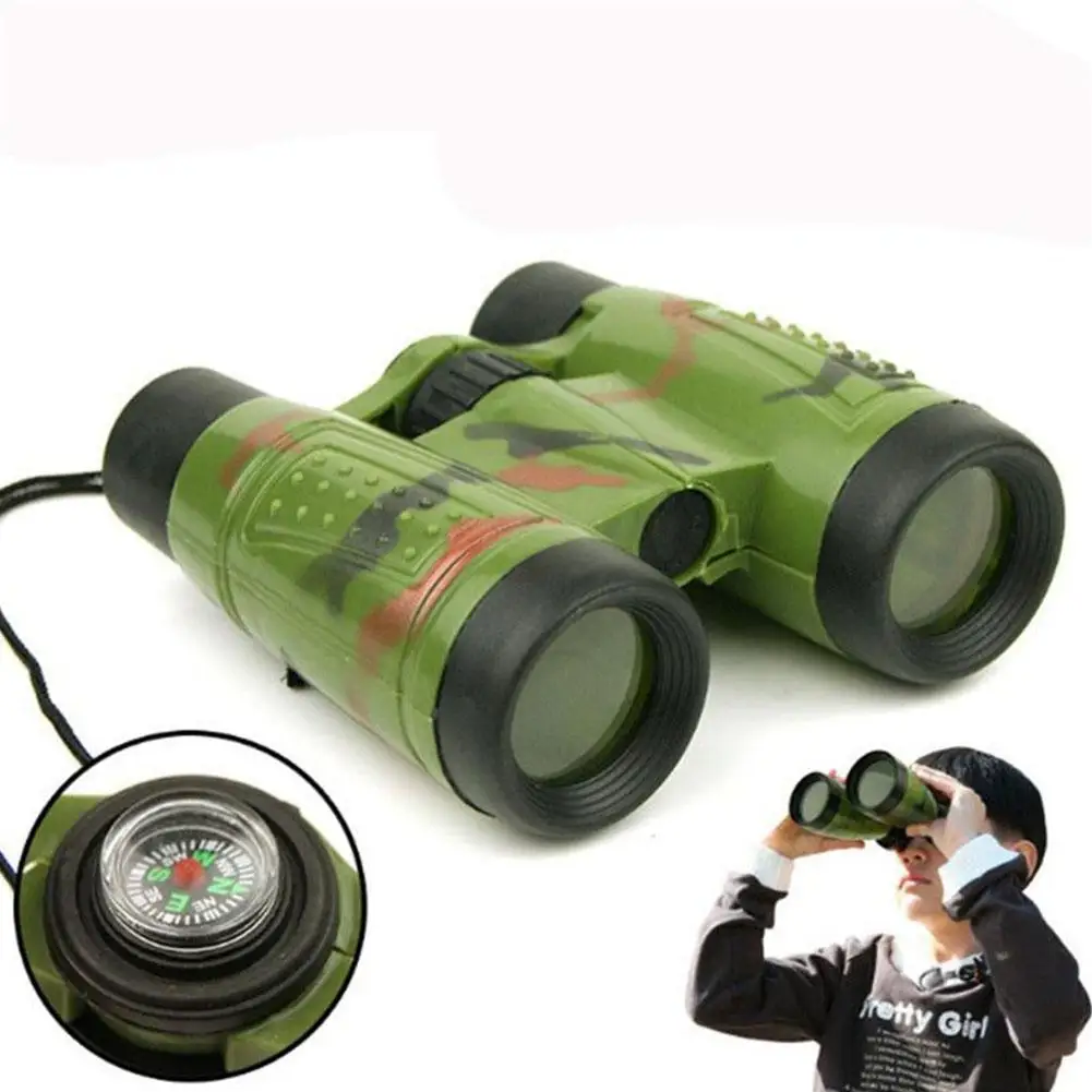 6x30 Binoculars Children Binoculars Eyepiece Telescope Simulation Folding Outdoor Hunting Field Survival Telescope Toy